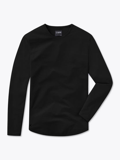 AO Long Sleeve Curve-Hem Tee