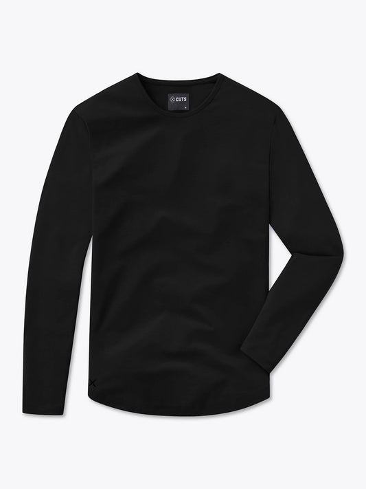 AO Long Sleeve Curve-Hem Tee
