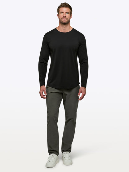 AO Long Sleeve Curve-Hem Tee