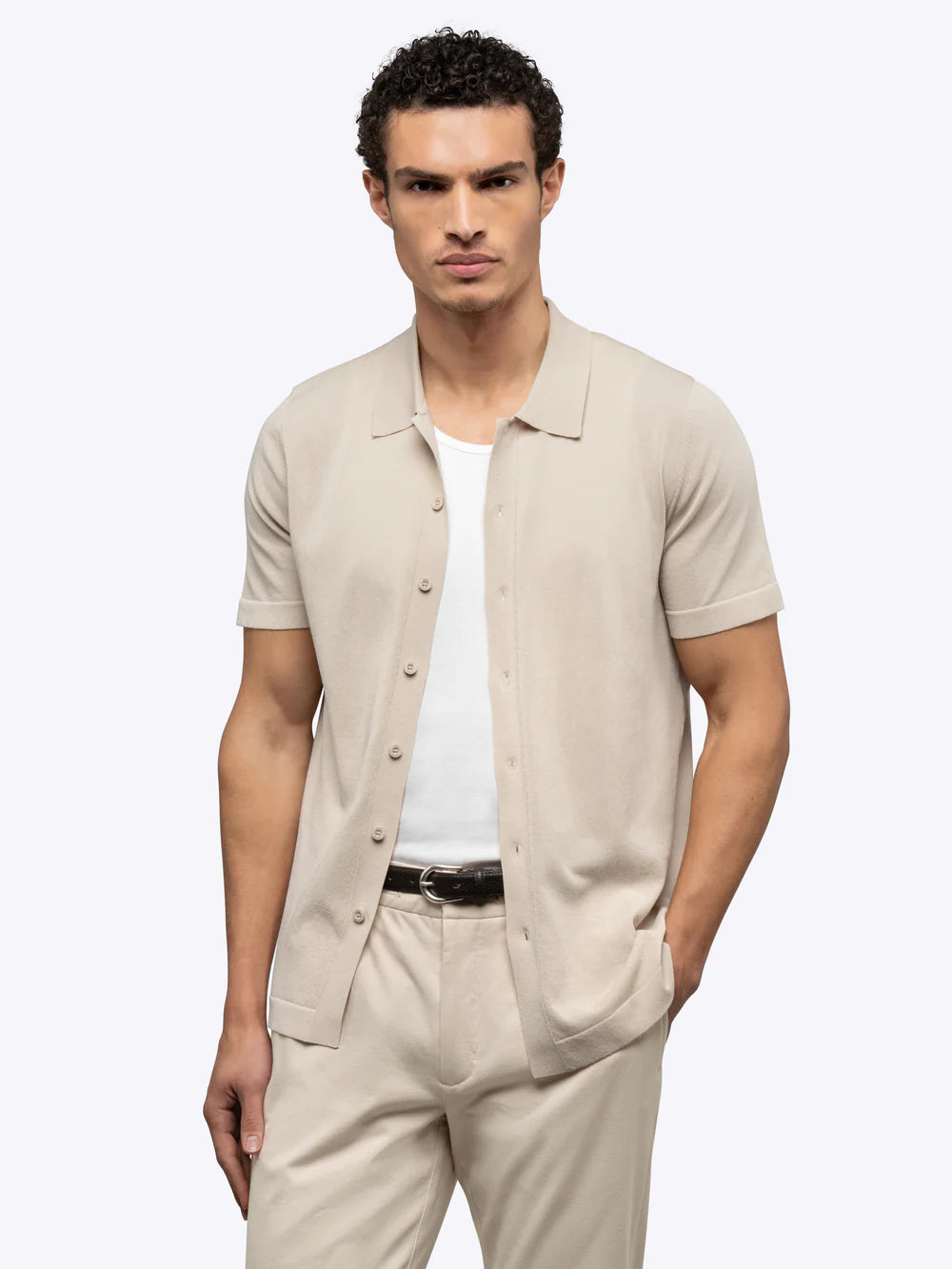 Riviera Knit Button Up