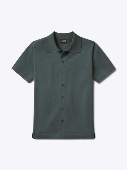 Riviera Knit Button Up