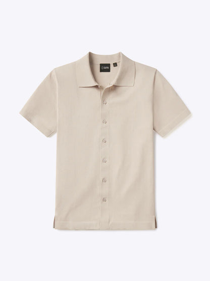 Riviera Knit Button Up
