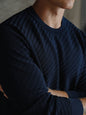 Riviera Knit Long Sleeve Textured Tee