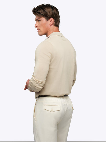 Riviera Knit Long Sleeve Polo