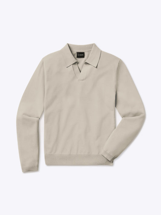 Riviera Knit Long Sleeve Polo