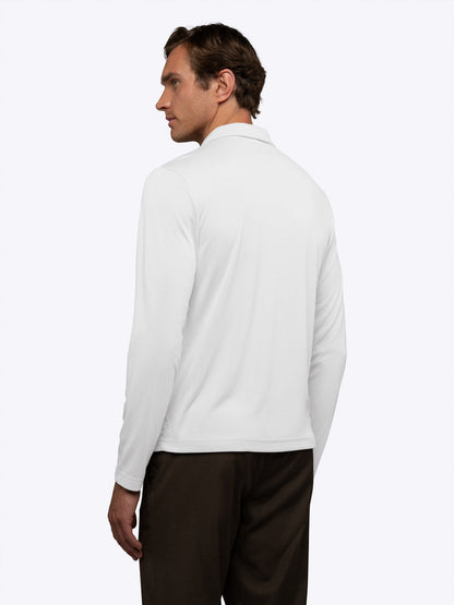SoHo Ribbed Long Sleeve Polo