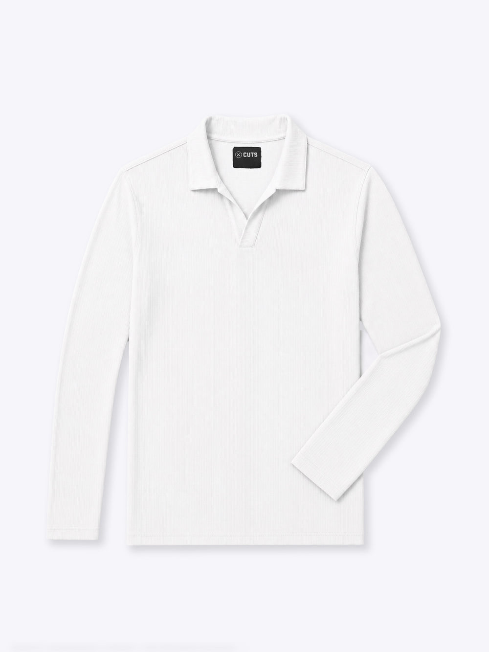 SoHo Ribbed Long Sleeve Polo