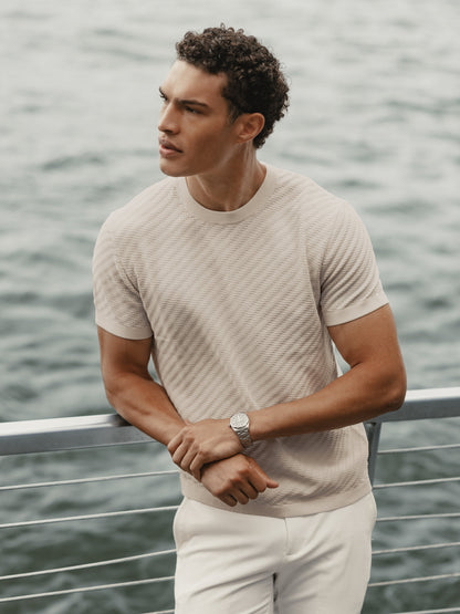 Riviera Knit Textured Tee