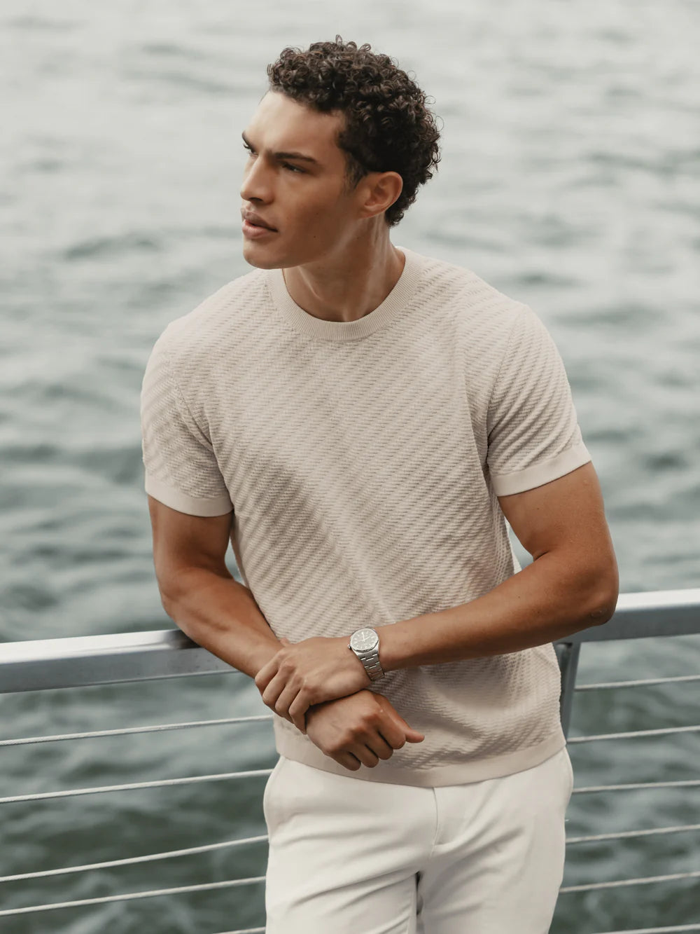 Riviera Knit Textured Tee