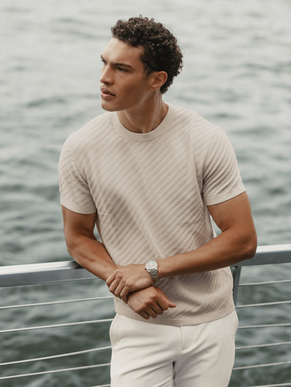 Riviera Knit Textured Tee